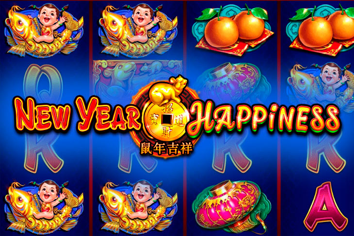 New Year Happiness - Ruby Play slot at Vegas Now Casino Casino